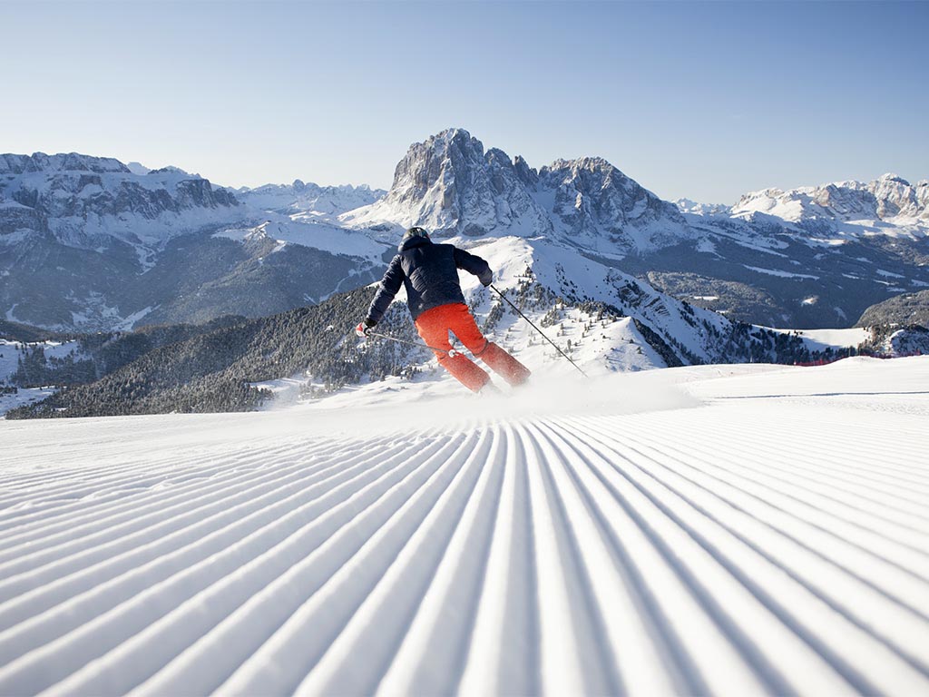 Skiing in Val Gardena Dolomites