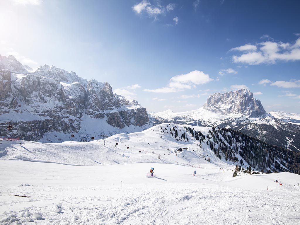 Skiing Dantercepies - Selva Val Gardena